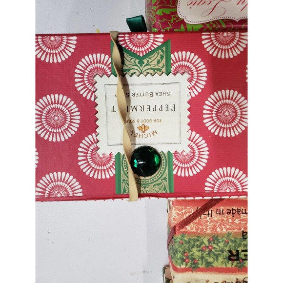 Lot of 5 Michel Soap Peppermint Shea Butter Pure & Simple for Body & Soul NWT - Picture 5 of 9